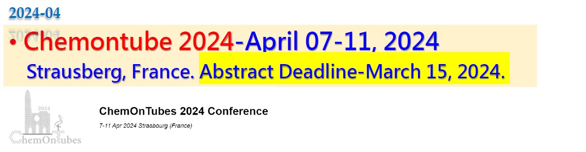 2024年4月國際研討會Chem On Tubes 2024 Conference